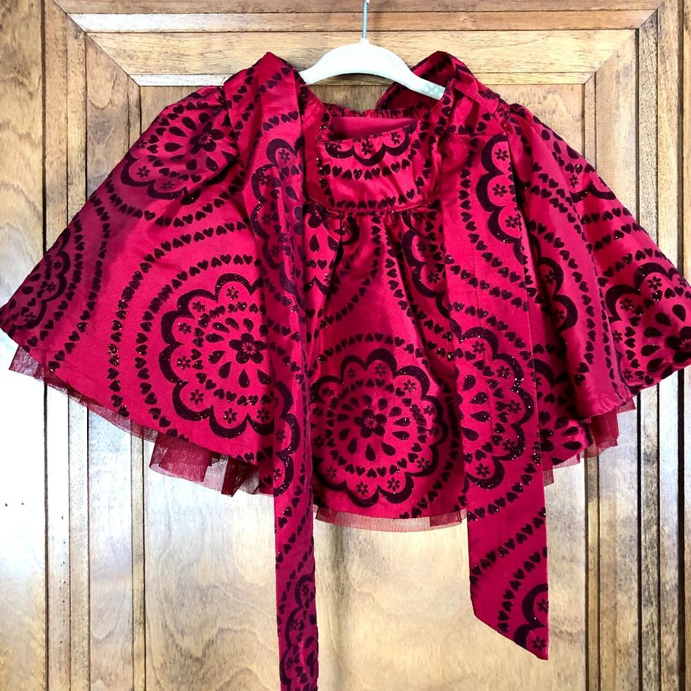 Tutu Skirt - red with sparkles